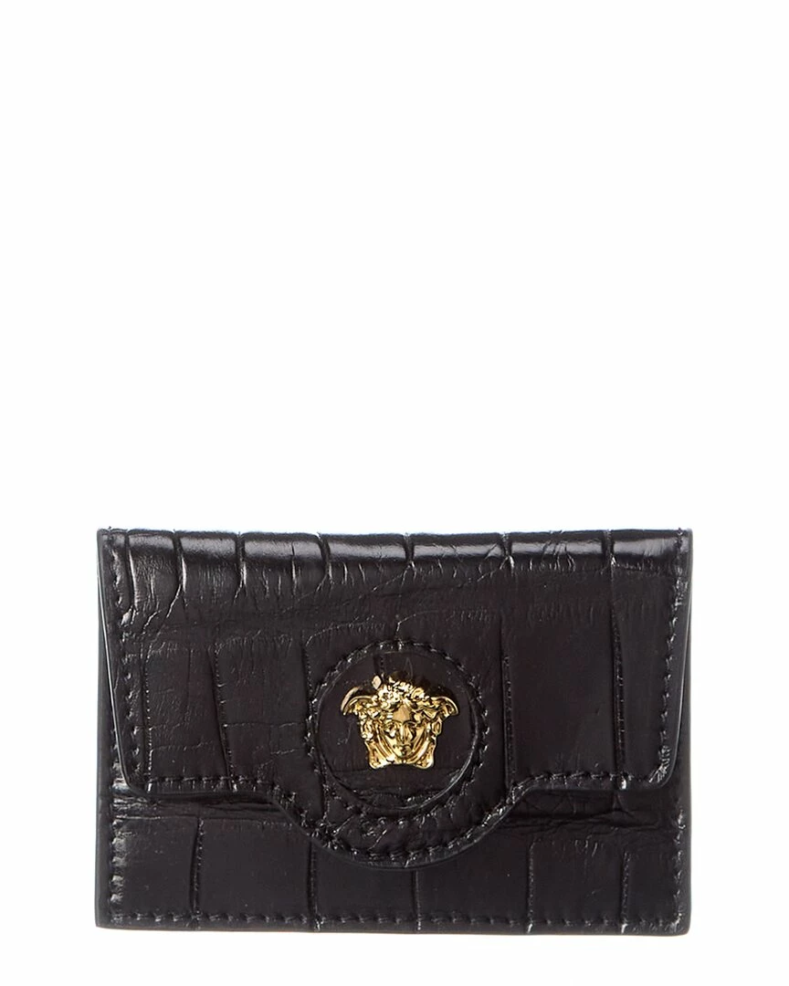 Flash Sale 🔔 Versace La Medusa Croc-Embossed Leather Card Holder ⭐ 3 Flash Sale 🔔 Versace La Medusa Croc-Embossed Leather Card Holder ⭐