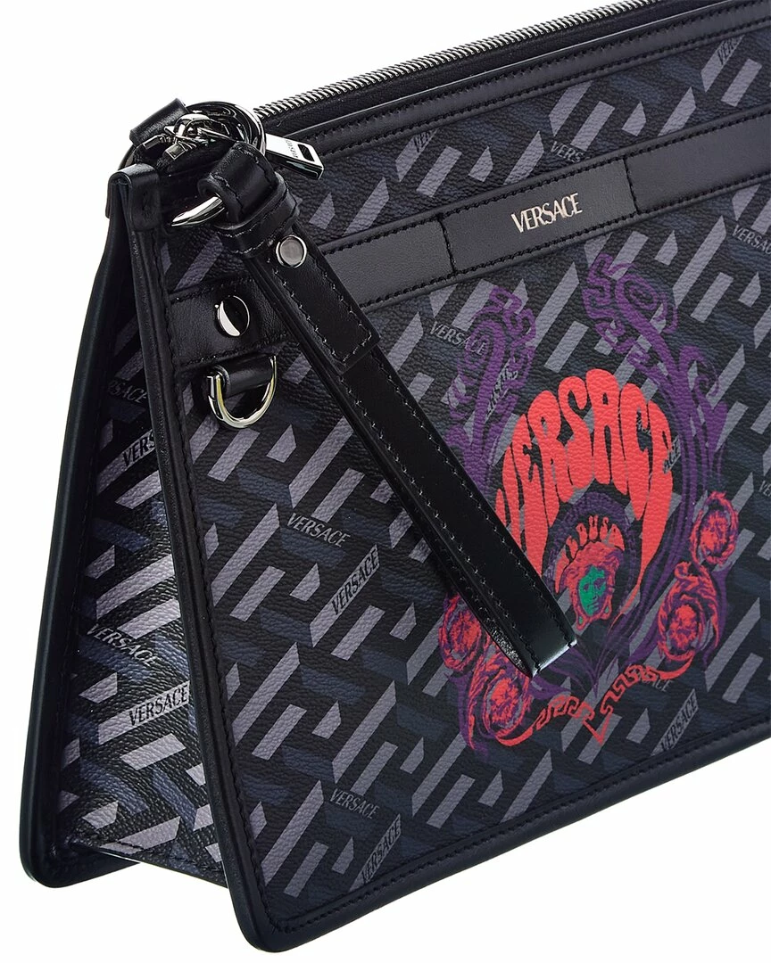 Buy 🔥 Versace Medusa 🧥 Coated Canvas & Leather Shoulder Bag ⭐ 5 Buy 🔥 Versace Medusa 🧥 Coated Canvas & Leather Shoulder Bag ⭐ - Image 3