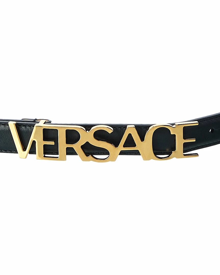 Brand new 🎁 Versace Lettering Logo Leather Belt 💯 4 Brand new 🎁 Versace Lettering Logo Leather Belt 💯 - Image 2