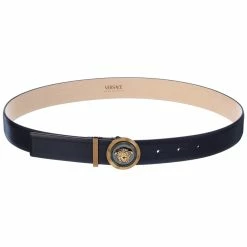 Coupon ๐ฏ Versace Medusa Head Motif Leather Belt โค๏ธ