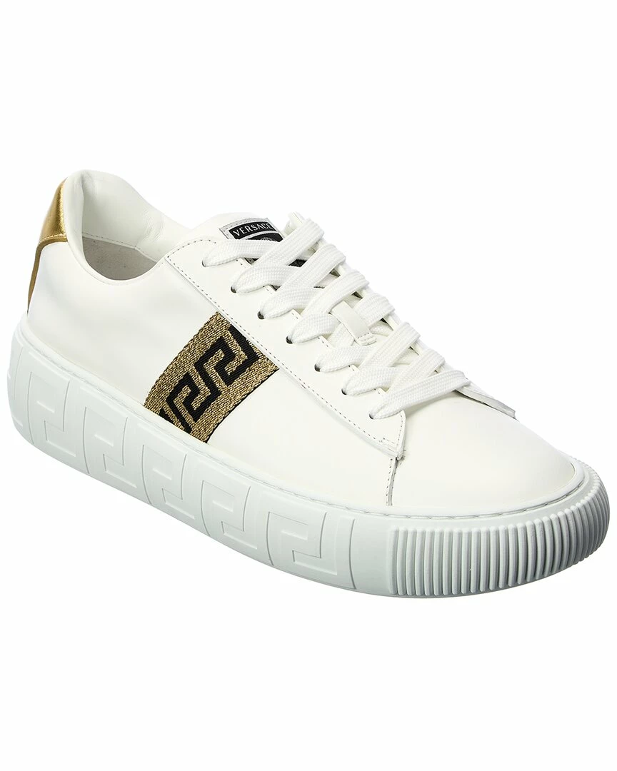 Buy 😀 Versace Greca Leather 👟 Sneaker 🥰 3 Buy 😀 Versace Greca Leather 👟 Sneaker 🥰