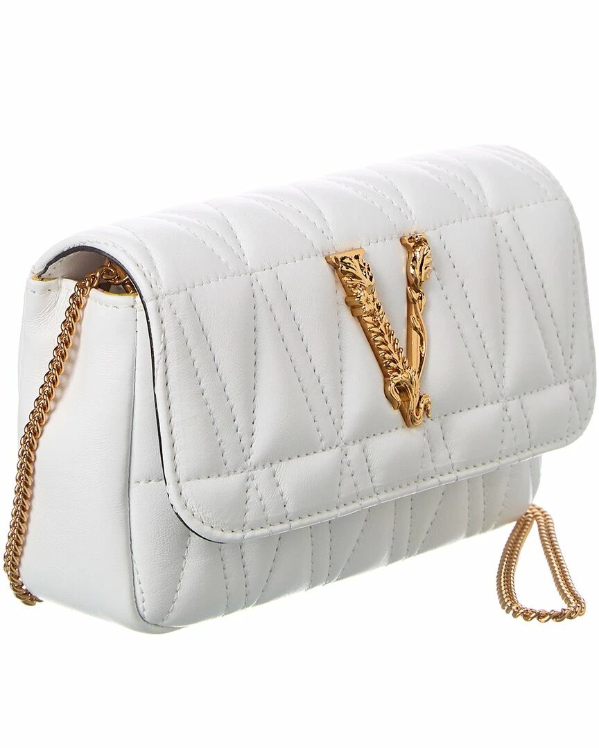 Budget 🔔 Versace Virtus Quilted Leather Evening Bag 🛒 5 Budget 🔔 Versace Virtus Quilted Leather Evening Bag 🛒 - Image 3