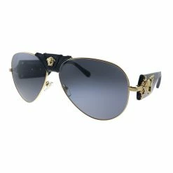 Coupon 🧨 Versace VE 2150Q 100281 Unisex Aviator 👓 Sunglasses ✨