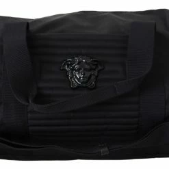 Hot Sale 🔥 Versace Black Nylon Travel Men's Bag 🌟