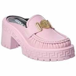 Budget 👏 Versace Medusa Biggie Leather Mule ✨