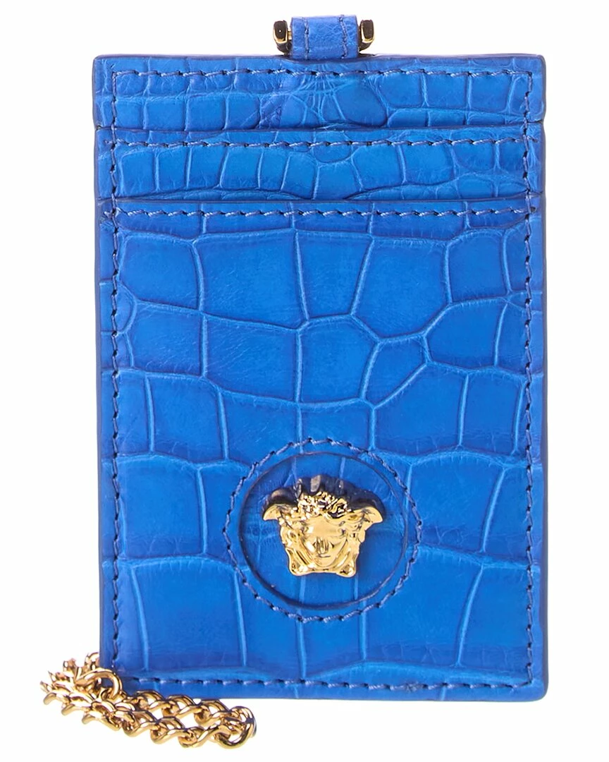 Best deal ๐ Versace La Medusa Croc-Embossed Leather Card Holder On Chain โจ 3 Best deal ๐ Versace La Medusa Croc-Embossed Leather Card Holder On Chain โจ