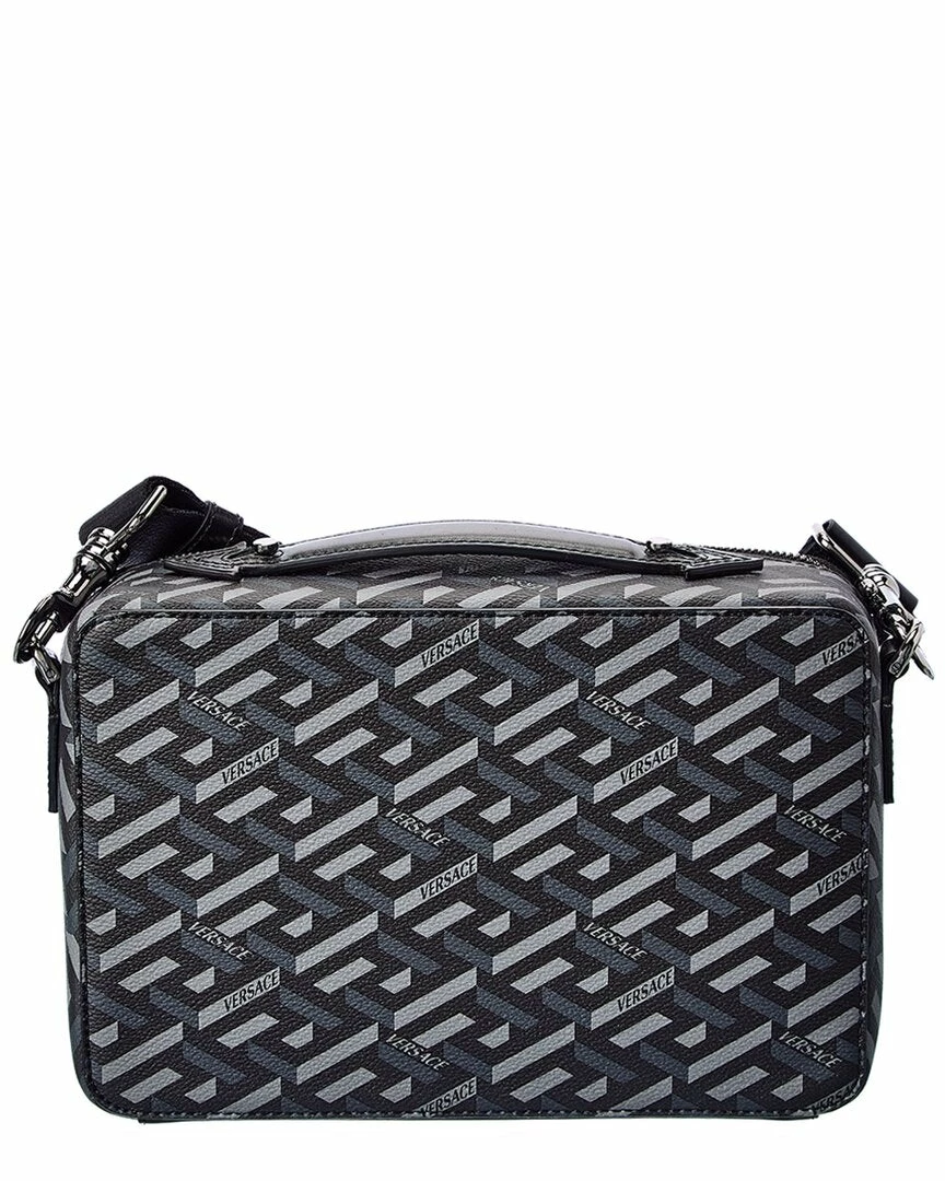 Discount 🔔 Versace La Greca 🧥 Coated Canvas & Leather Crossbody 💯 4 Discount 🔔 Versace La Greca 🧥 Coated Canvas & Leather Crossbody 💯 - Image 2