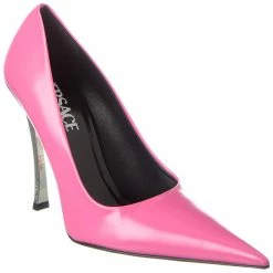 Outlet 🌟 Versace Pin Point Leather Pump 👍