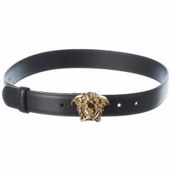 Outlet ๐ Versace Medusa Buckle Leather Belt ๐