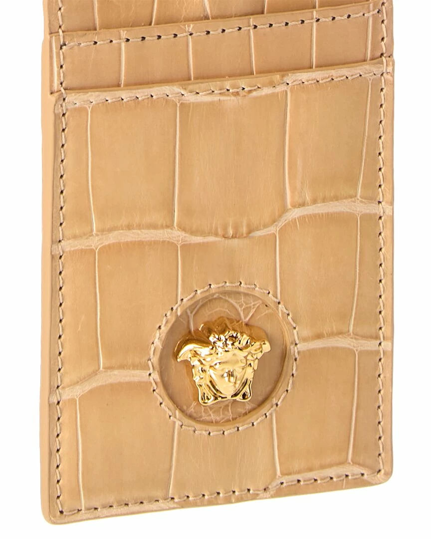 Deals 🎉 Versace La Medusa Croc-Embossed Leather Card Holder On Chain 🎁 5 Deals 🎉 Versace La Medusa Croc-Embossed Leather Card Holder On Chain 🎁 - Image 3