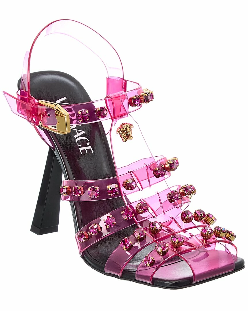 Wholesale ⌛ Versace Medusa Cage Vinyl 🩴 Sandal ⭐ 3 Wholesale ⌛ Versace Medusa Cage Vinyl 🩴 Sandal ⭐