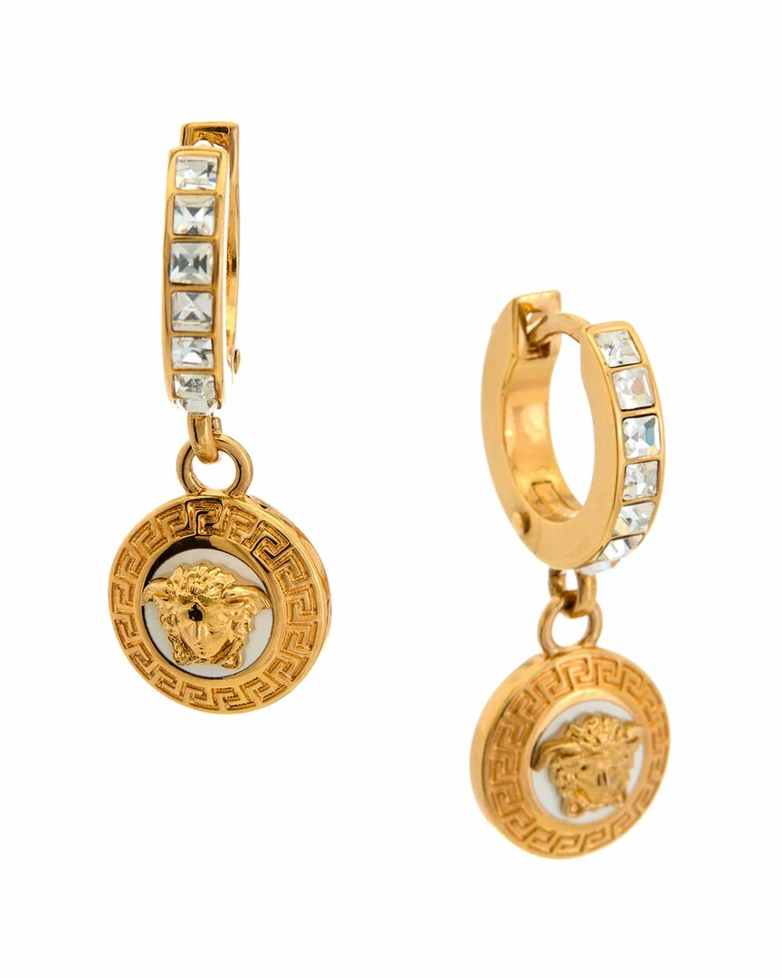 Hot Sale ⌛ Versace Medusa Embellished Hoop Earrings 😉 3 Hot Sale ⌛ Versace Medusa Embellished Hoop Earrings 😉