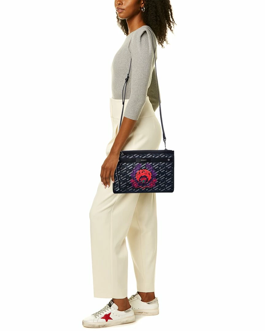 Buy 🔥 Versace Medusa 🧥 Coated Canvas & Leather Shoulder Bag ⭐ 6 Buy 🔥 Versace Medusa 🧥 Coated Canvas & Leather Shoulder Bag ⭐ - Image 4