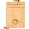 Deals 🎉 Versace La Medusa Croc-Embossed Leather Card Holder On Chain 🎁