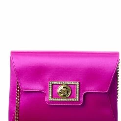 Coupon 😉 Versace La Medusa Satin Wallet On Chain 👍