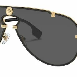 Outlet 👏 Versace VE 2243 100287 Shield 👓 Sunglasses 🧨