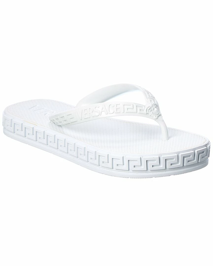Cheap 😍 Versace Greca Rubber Flip Flop ⌛ 3 Cheap 😍 Versace Greca Rubber Flip Flop ⌛