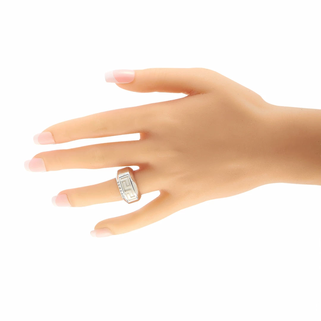 Flash Sale ๐ฅ Versace 18K White Gold Ceramic Band Ring ๐งจ 5 Flash Sale ๐ฅ Versace 18K White Gold Ceramic Band Ring ๐งจ - Image 3