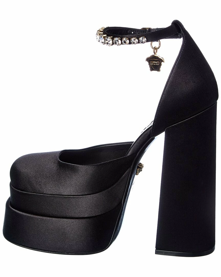 Promo ❤️ Versace Medusa Satin Platform Pump ⌛ 4 Promo ❤️ Versace Medusa Satin Platform Pump ⌛ - Image 2