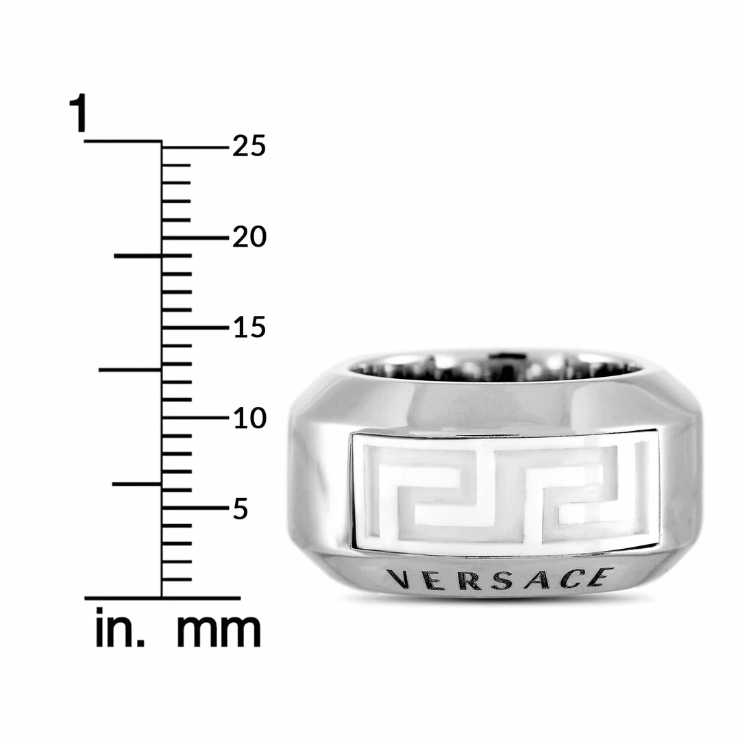 Flash Sale ๐ฅ Versace 18K White Gold Ceramic Band Ring ๐งจ 8 Flash Sale ๐ฅ Versace 18K White Gold Ceramic Band Ring ๐งจ - Image 6