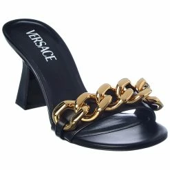 Hot Sale ๐ Versace Chain Detail Leather ๐ฉด Sandal ๐