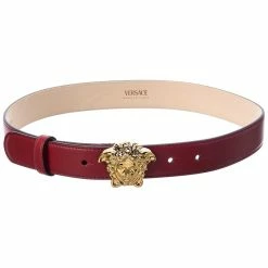 Top 10 ๐ Versace Medusa Buckle Leather Belt โญ