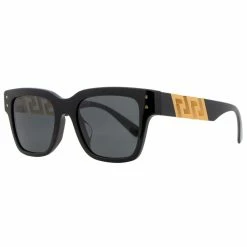 Brand new 😀 Versace Rectangular 👓 Sunglasses VE4421F GB187 Black/Gold 52mm 4421 💯