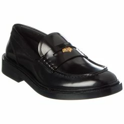 Coupon 🥰 Versace Leather Loafer 🔔