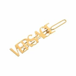 Coupon 👏 Versace Logo Left Hair Clip 🥰