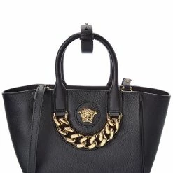 Best reviews of 🔔 Versace La Medusa Small Leather Tote 🧨