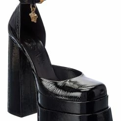 Cheapest 👍 Versace Medusa Patent Platform Pump ✔️